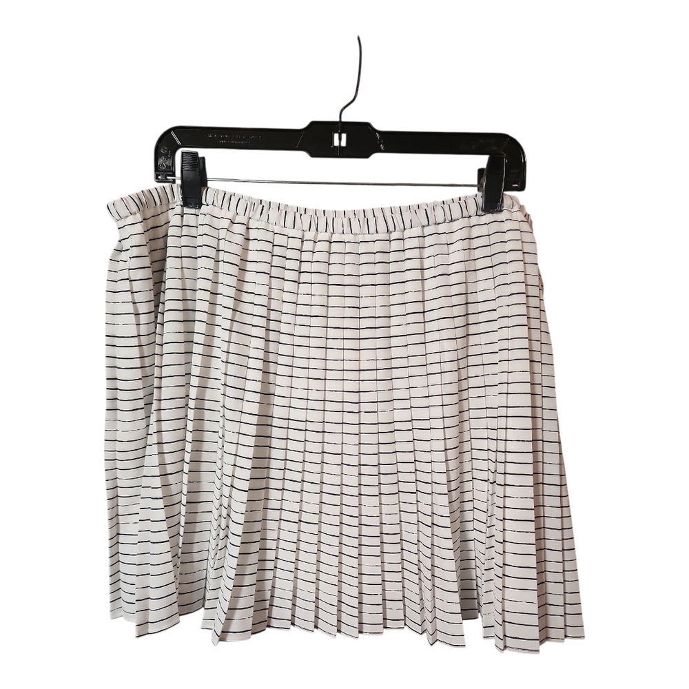 Banana Republic Black and White Skater Mini Skirt